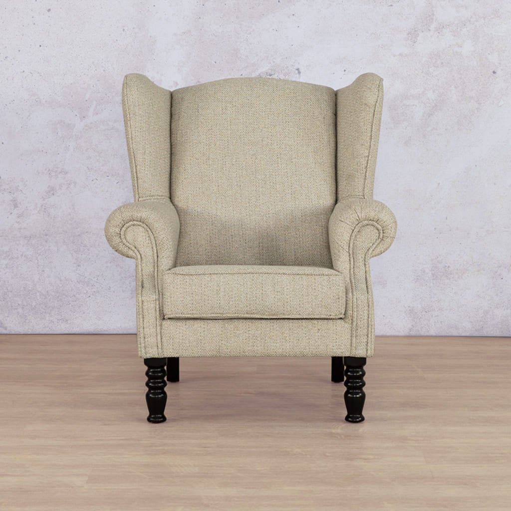 Jefferson Fabric Wingback Armchair Occasional Chair Leather Gallery 