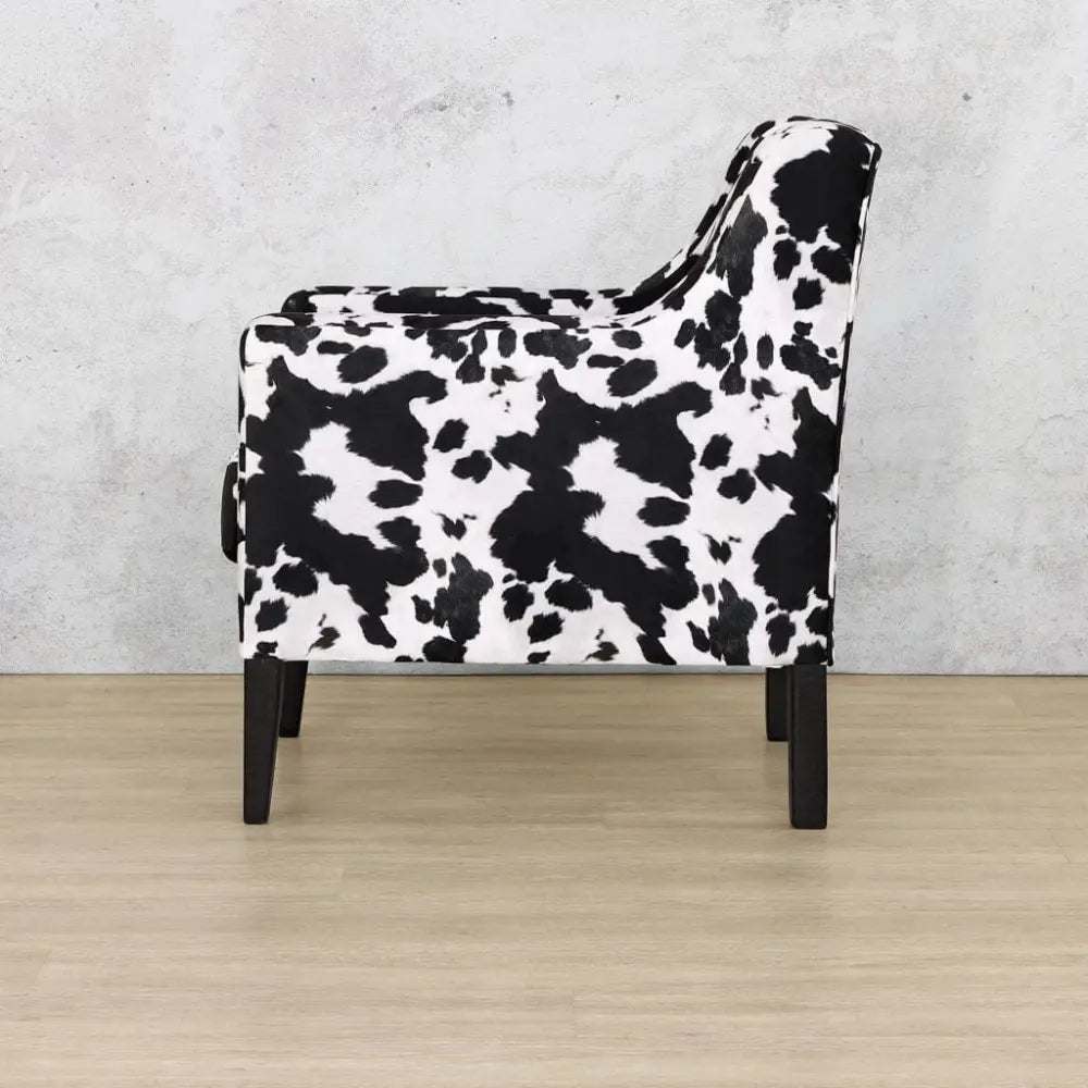 Julia Occasional Chair - Velvet Nguni - Fabric Armchair
