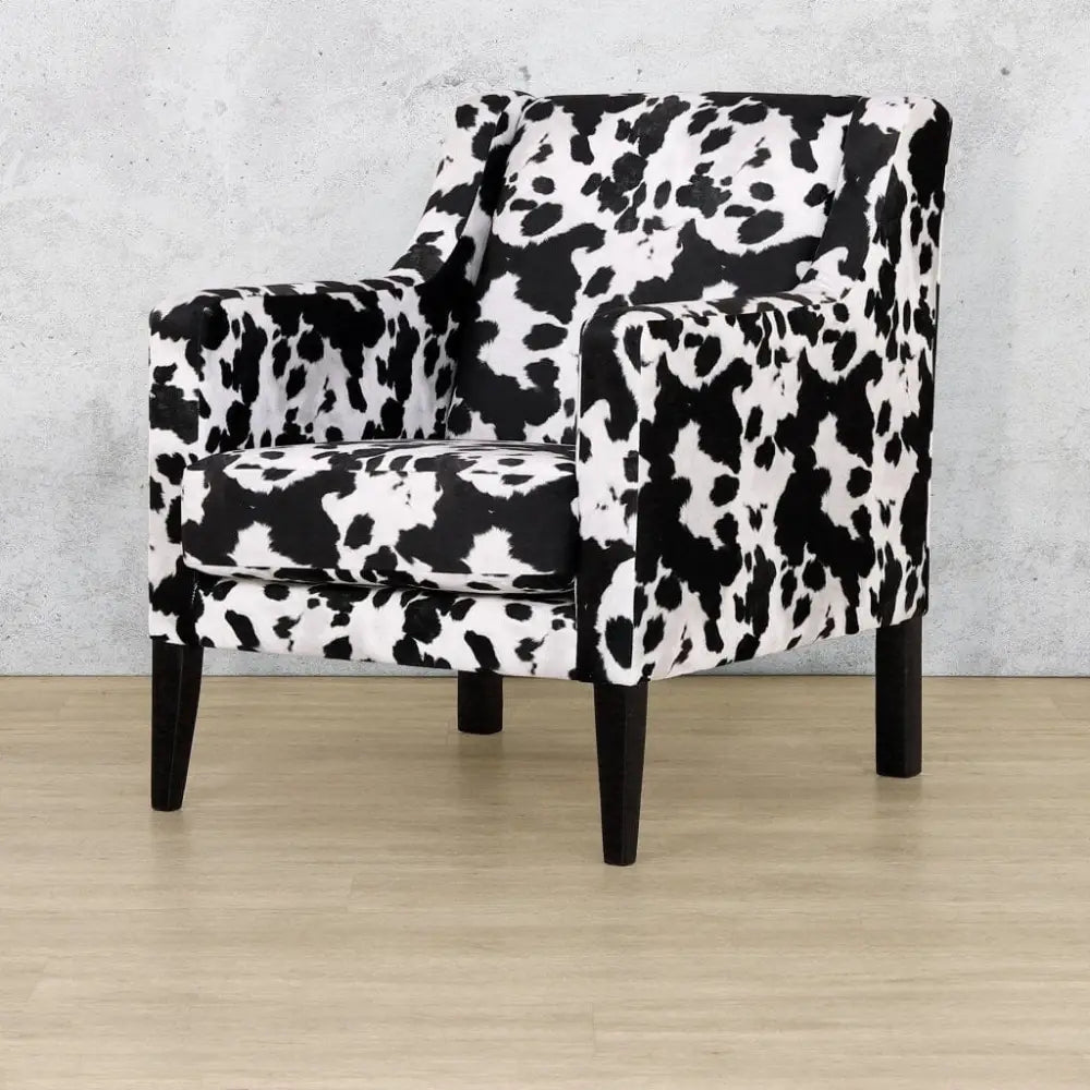 Julia Occasional Chair - Velvet Nguni - Fabric Armchair