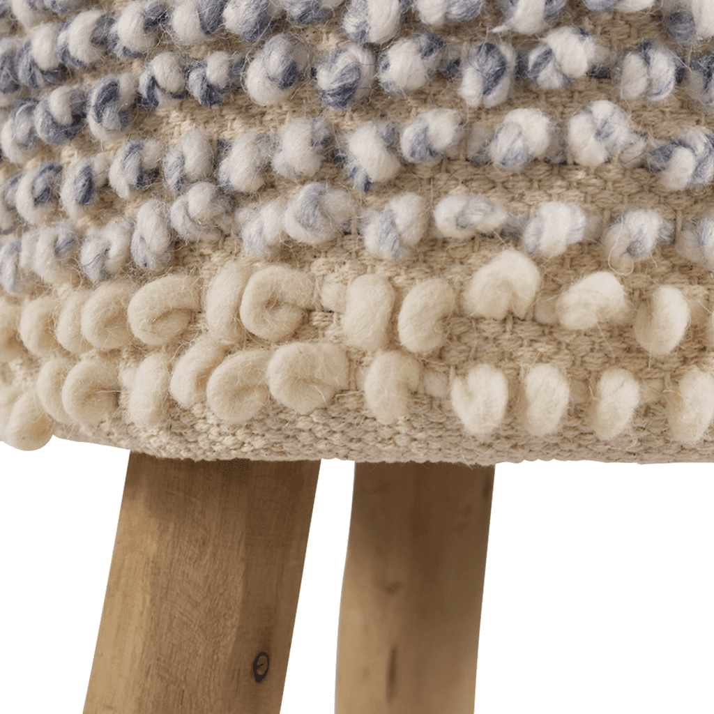 Juno Woven Stool Ottoman Leather Gallery 