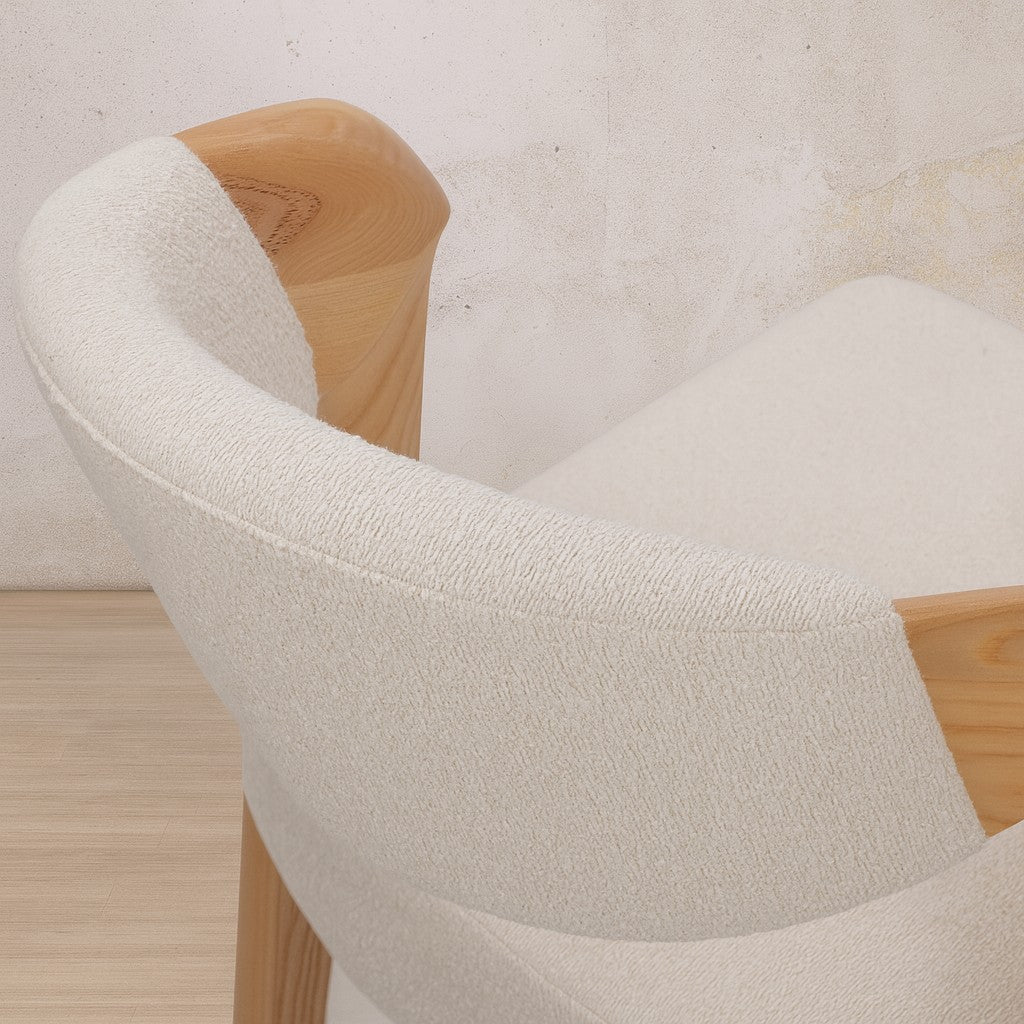 Keanu Fabric Dining Chair - Natural