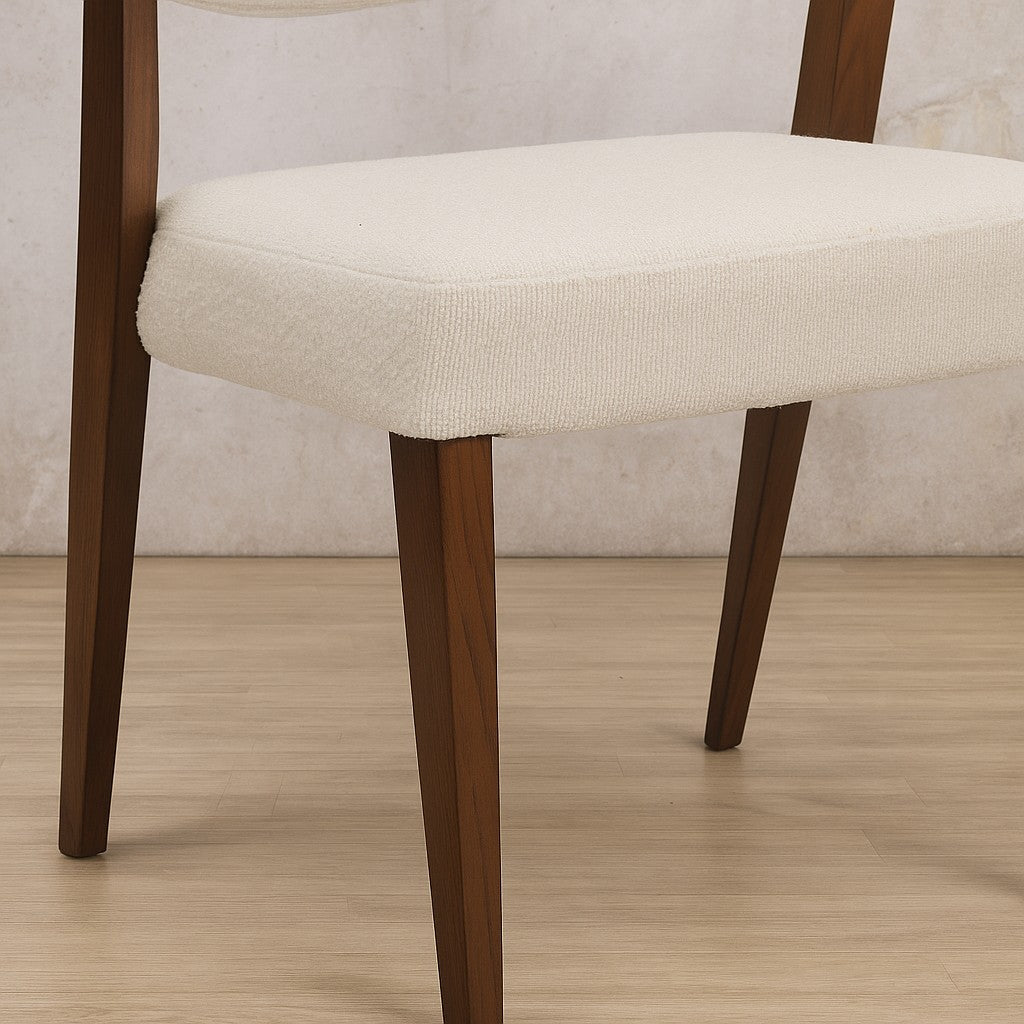 Keanu Fabric Walnut Dining Chair | Leather Gallery Dining chairs, dining chairs south africa, dining chairs wooden