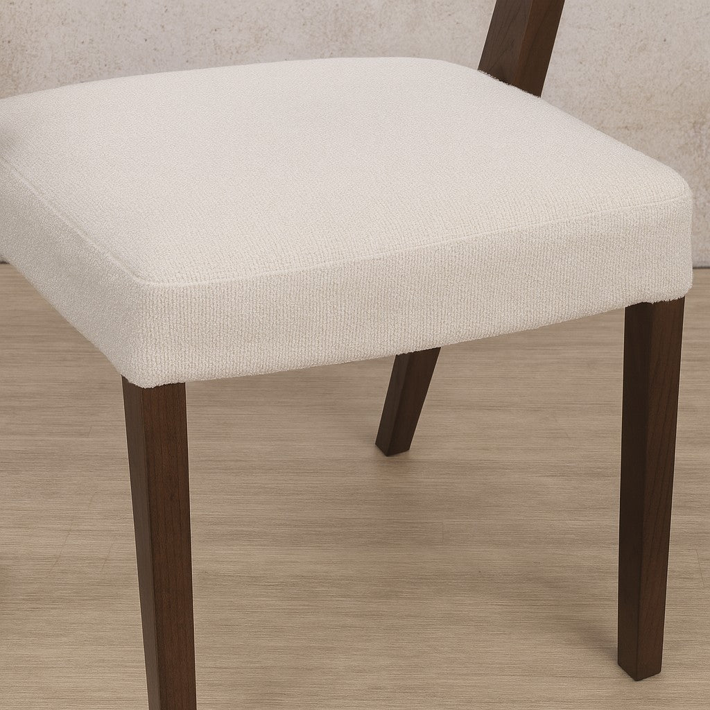 Keanu Fabric Walnut Dining Chair | Leather Gallery Dining chairs  alt=""