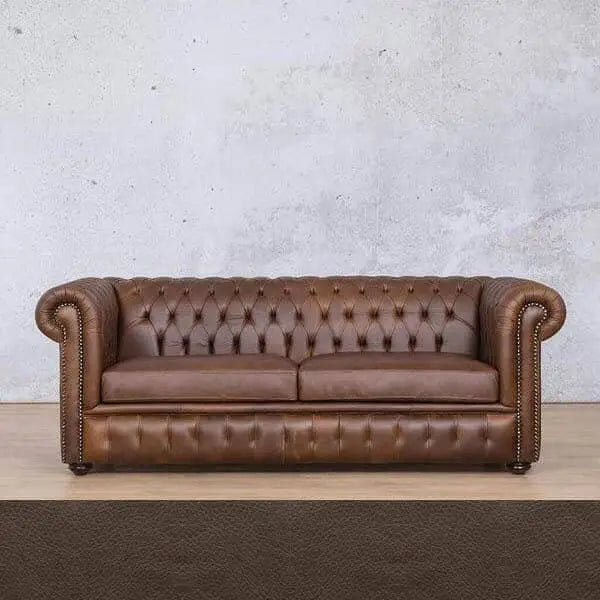 Kingston 2 Seater Leather Sofa - Czar Ox Blood - Leather Sofa
