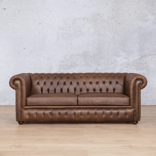Kingston 2 Seater Leather Sofa - Dark Regal Treacle - Leather Sofa