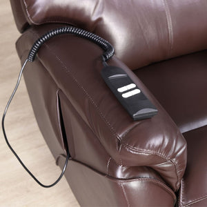 Kolbe Electric 1 Seater Leather Recliner Chair with the remote control. Recliner chair for sale by Leather Gallery. 