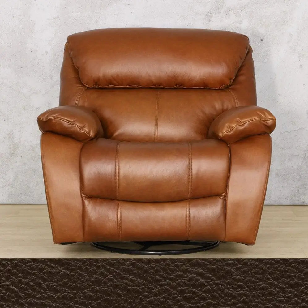 Kuta 1 Seater Leather Recliner Chair - Czar Ox Blood - Leather Recliner