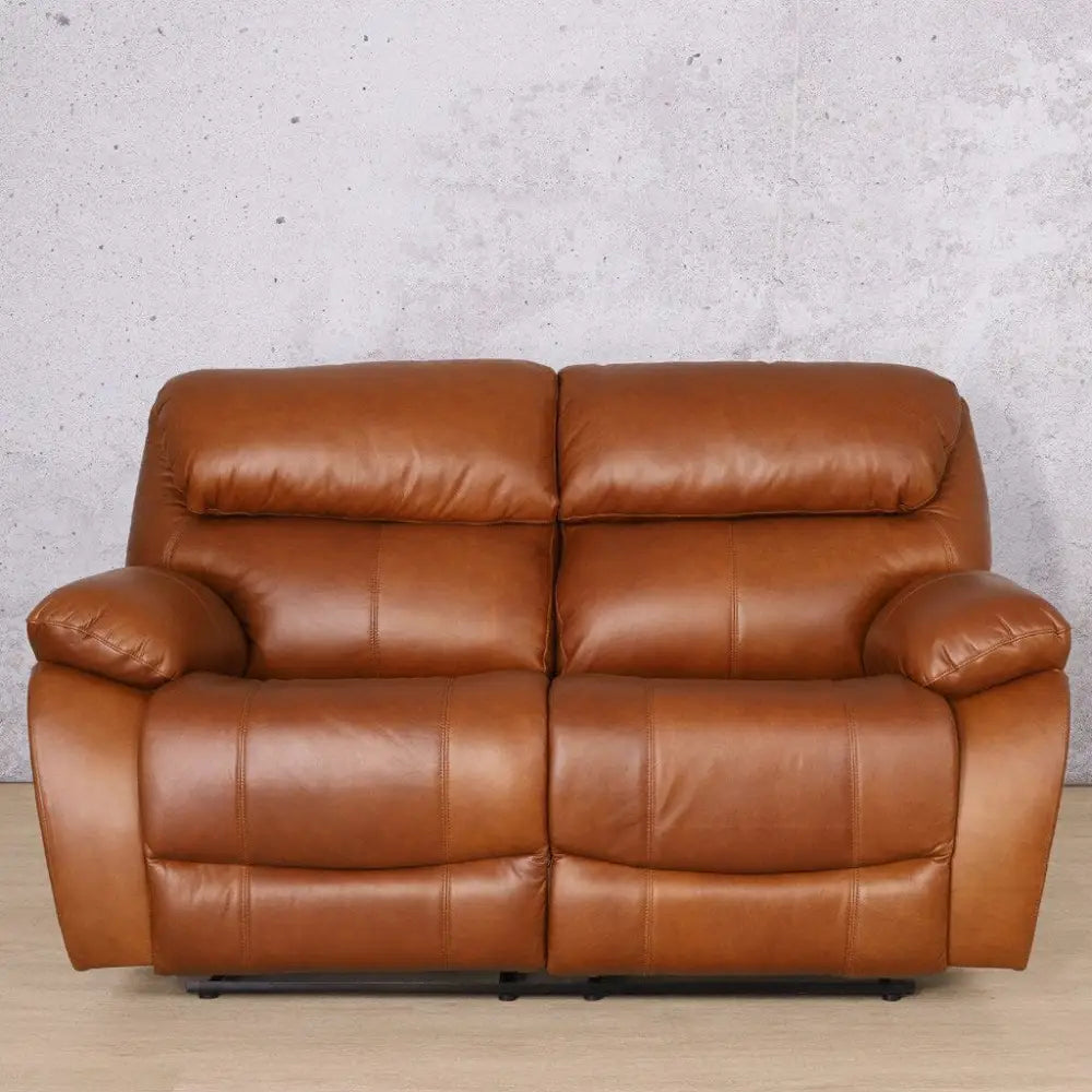 Kuta 2 Seater Leather Recliner - Czar Pecan - Leather Recliner