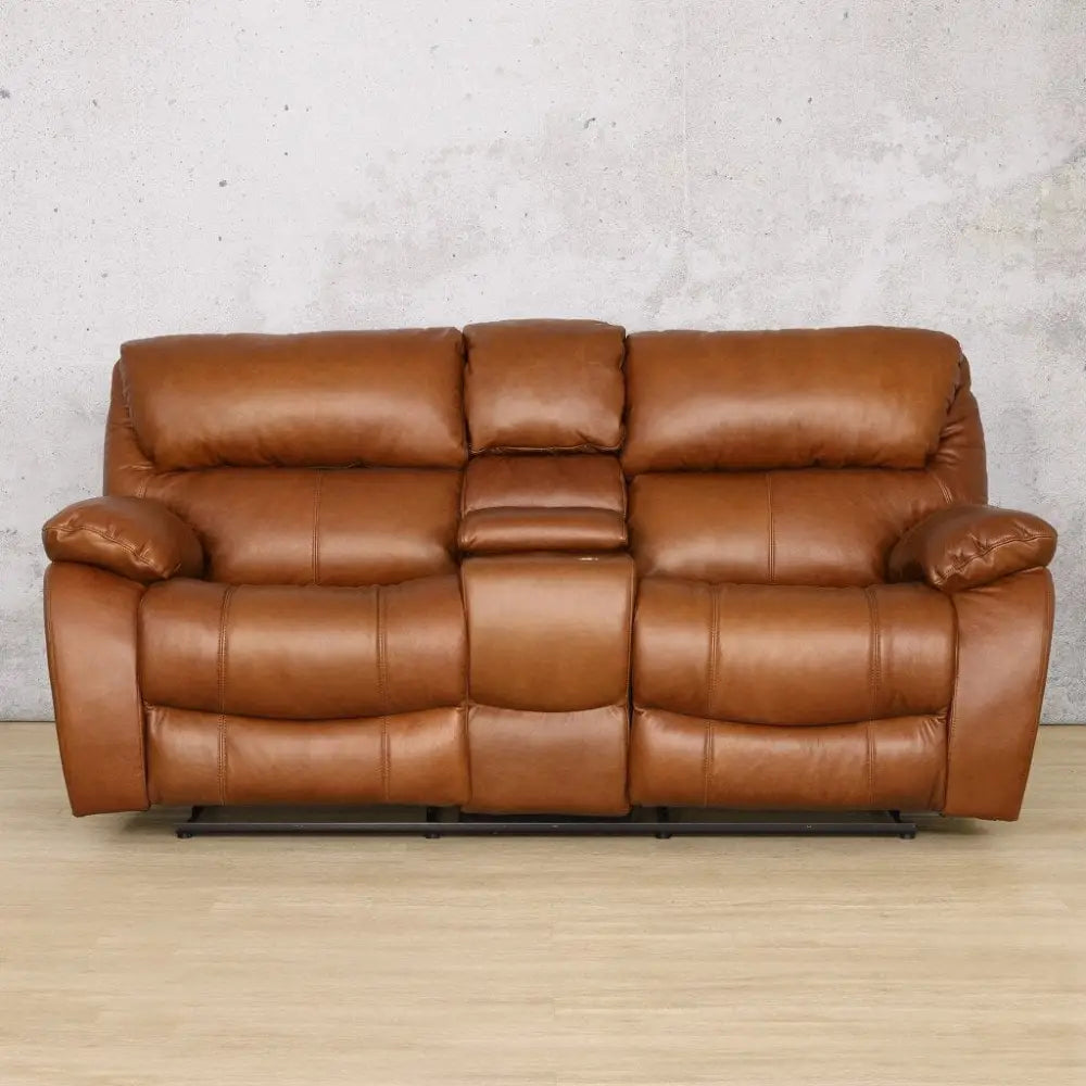 Kuta 3 + 2 + 1 Leather Recliner Home Theatre Suite - Available on Special Order Plan Only - Czar Pecan - Leather