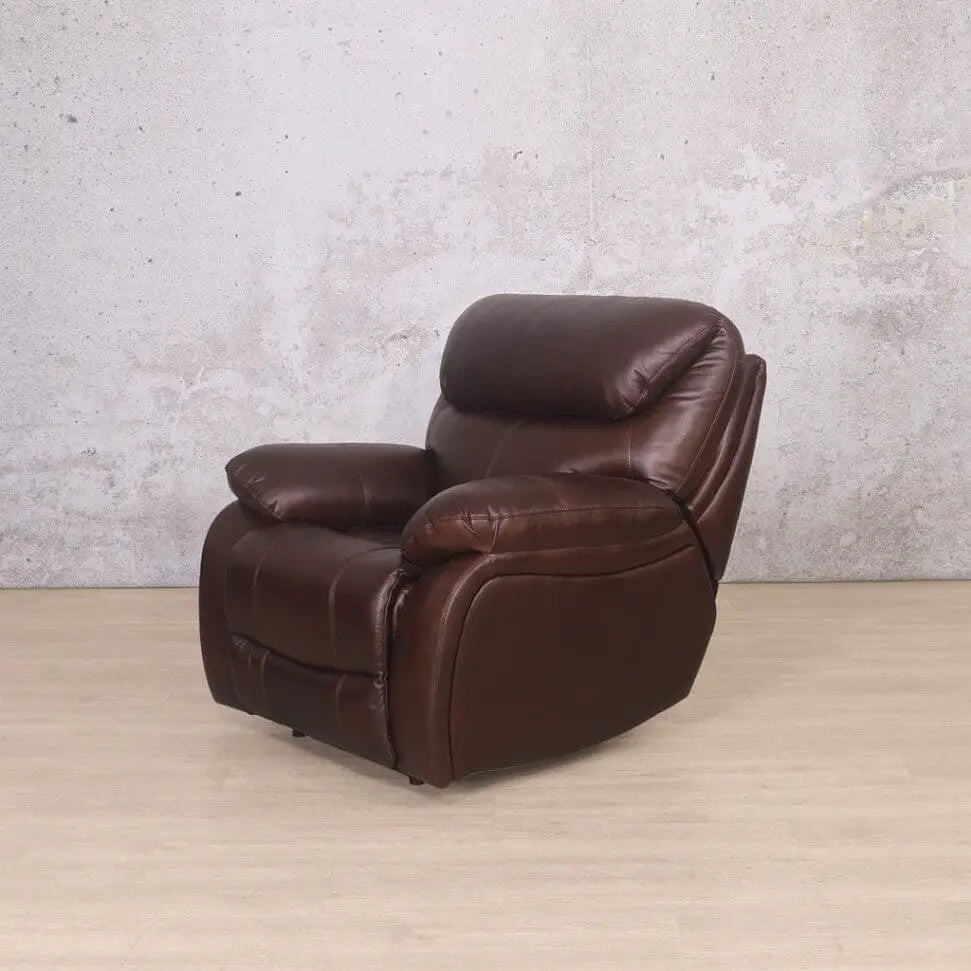Kuta 3 + 2 + 1 Leather Recliner Home Theatre Suite - Leather Recliner country ox blood
