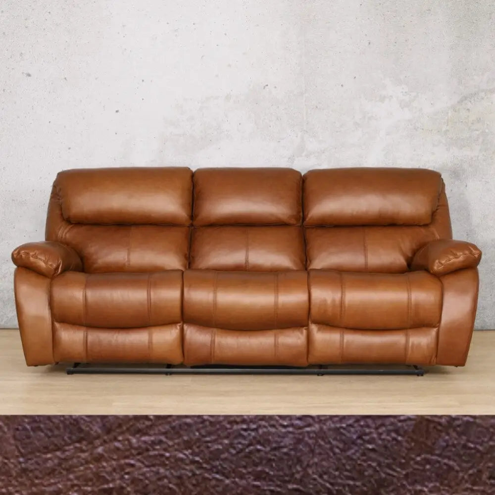 Kuta 3 + 2 + 1 Leather Recliner Home Theatre Suite - Royal Coffee - Leather Recliner