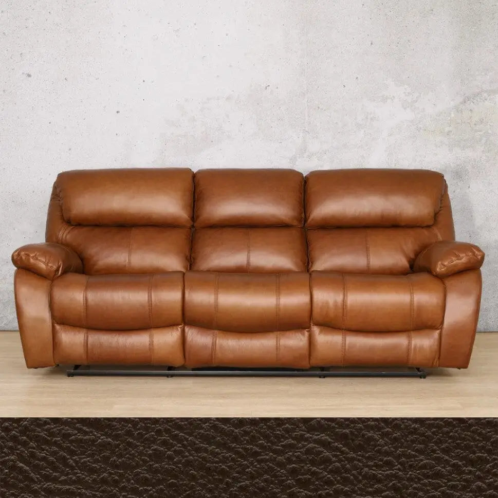 Kuta 3 + 2 + 1 Leather Recliner Suite - Rocker - Rocker / Czar Ox Blood - Leather Recliner