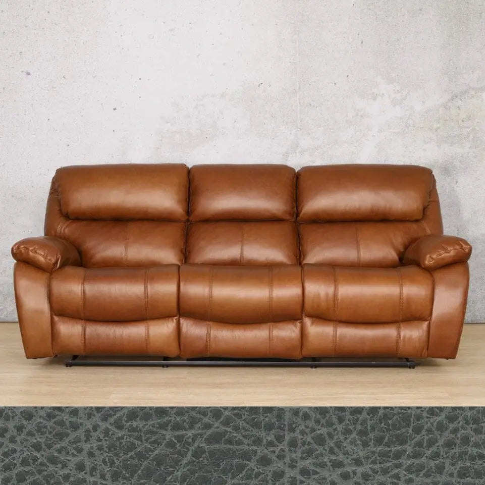 Kuta 3 Seater Leather Recliner - Leather Recliner