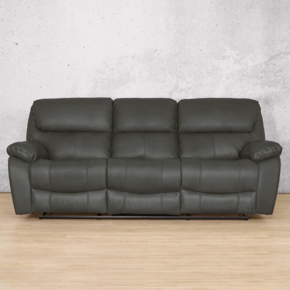 Kuta 3 + 2 + 1 Leather Recliner Suite - Rocker - Rocker / Czar Anthracite - Leather Recliner, leather recliner couches, three seater recliner couch, recliner lounge suite 