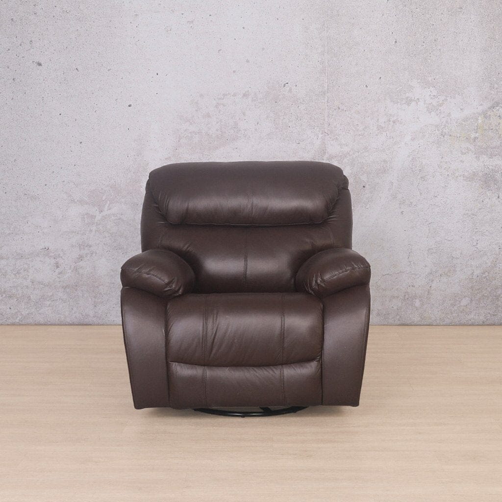 Kuta 1 Seater Leather Recliner Chair in Country Ox Blood 