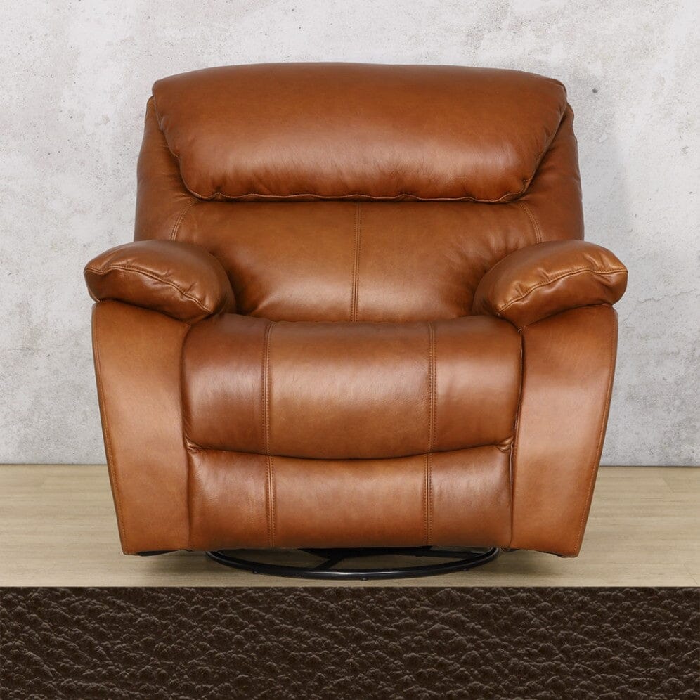 Kuta 1 Seater Leather Recliner Chair in Czar Ox Blood. 