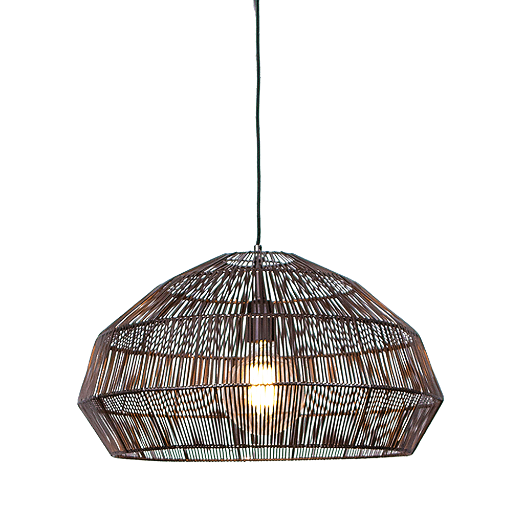 Labyrinth Small Wire Pendant Light Hanging Lights Leather Gallery 45cm