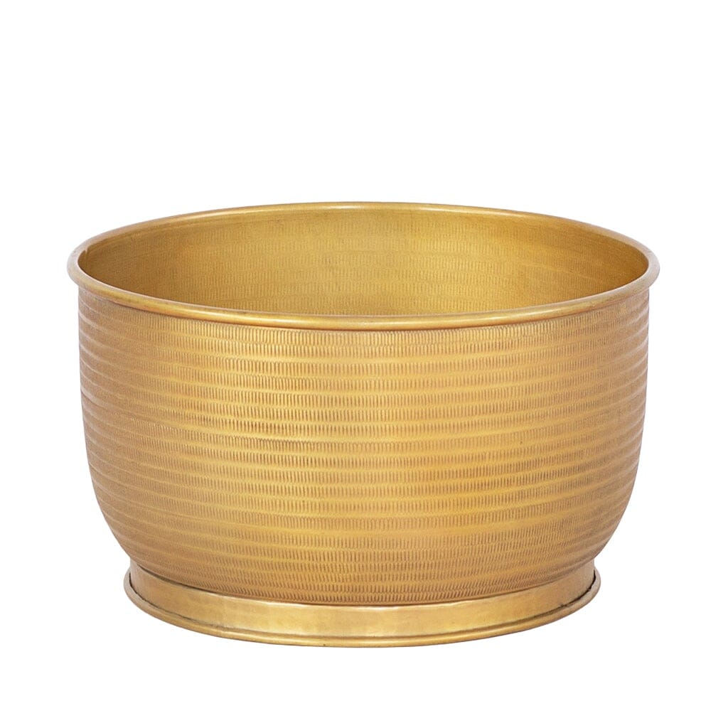Lancaster Golden Bowl/Planter - Large Decor Leather Gallery 