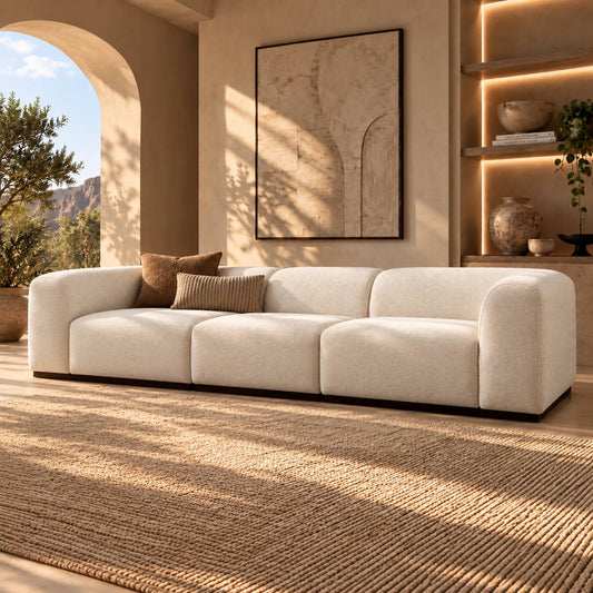 Sienna Fabric 4 Seater Couch