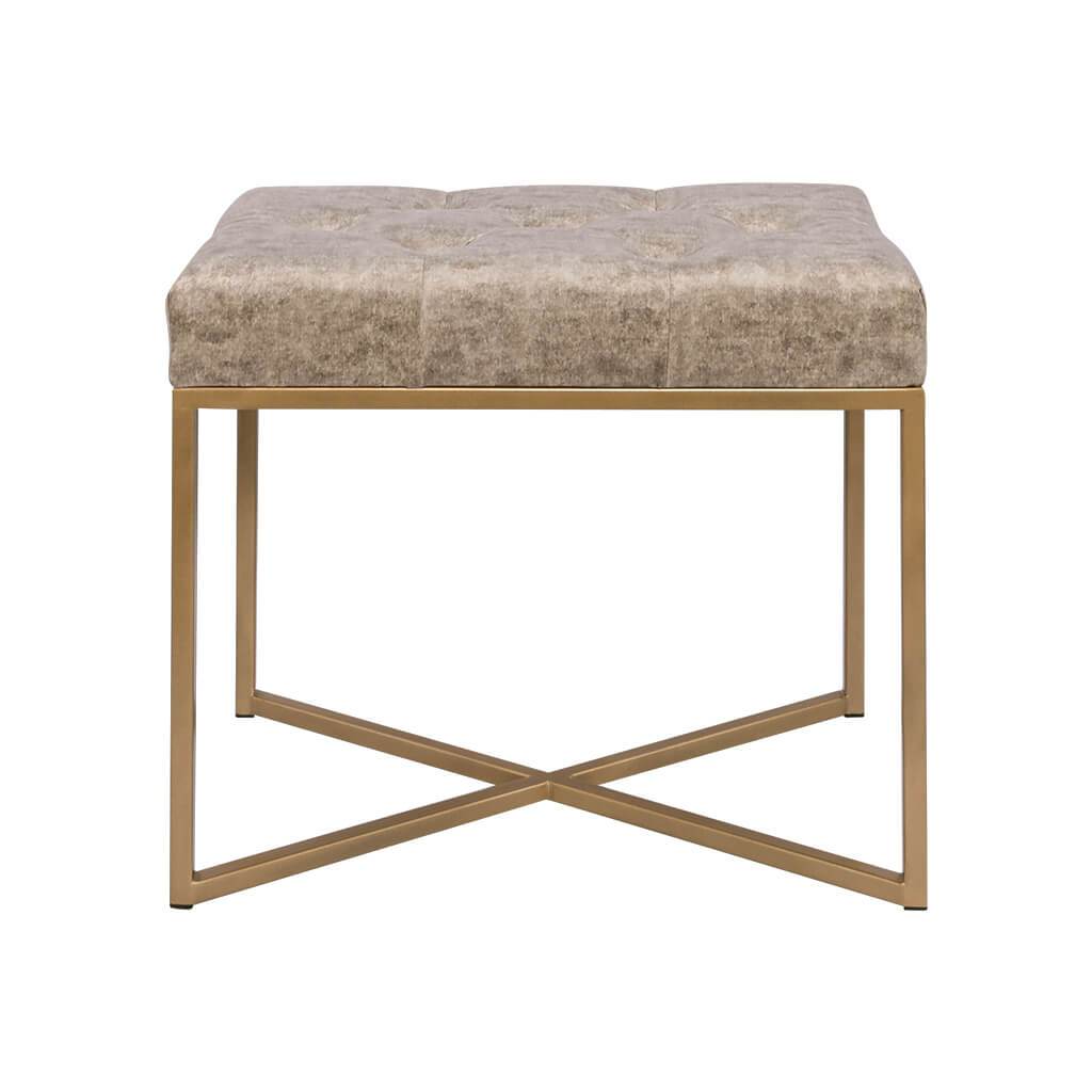 Legacy Warm Mocha Gold Base Single Ottoman Ottoman Leather Gallery 