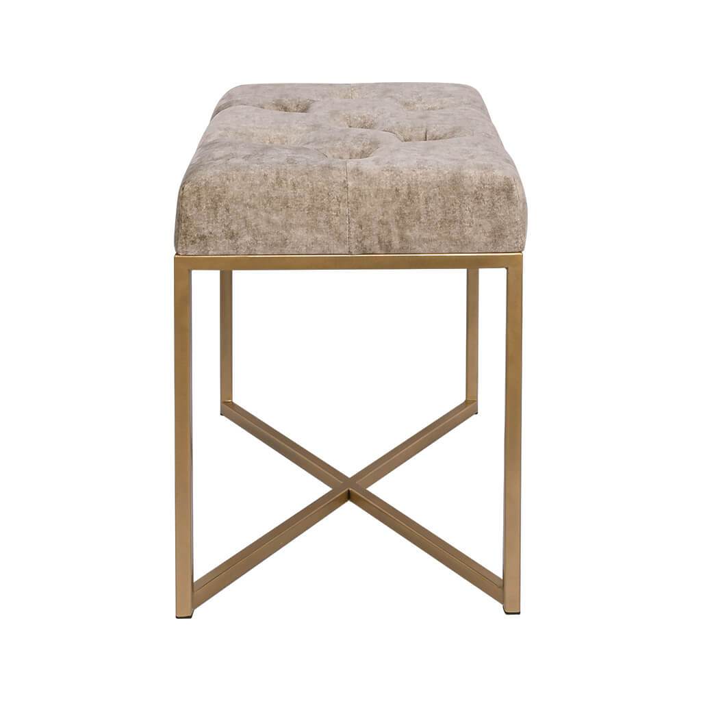 Legacy Warm Mocha Gold Base Single Ottoman Ottoman Leather Gallery
