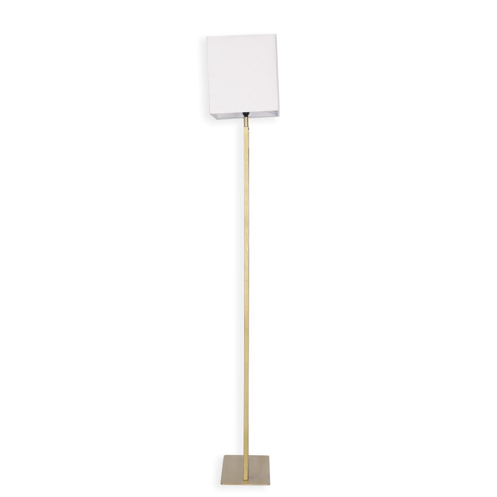 Legacy Standing Lamp with Shade - Off White Floor Lamp Leather Gallery 