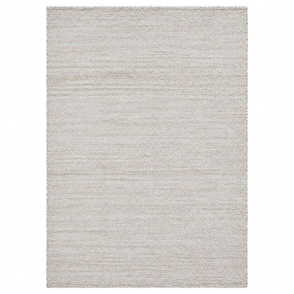 Leather Gallery Lunelle Rug in Ivory Mist, featuring a soft low-pile textured surface in a light neutral tone.