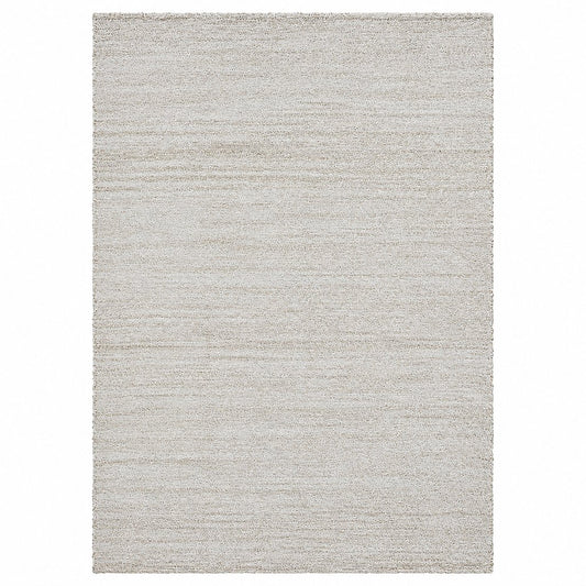 Leather Gallery Lunelle Rug in Ivory Mist, featuring a soft low-pile textured surface in a light neutral tone.