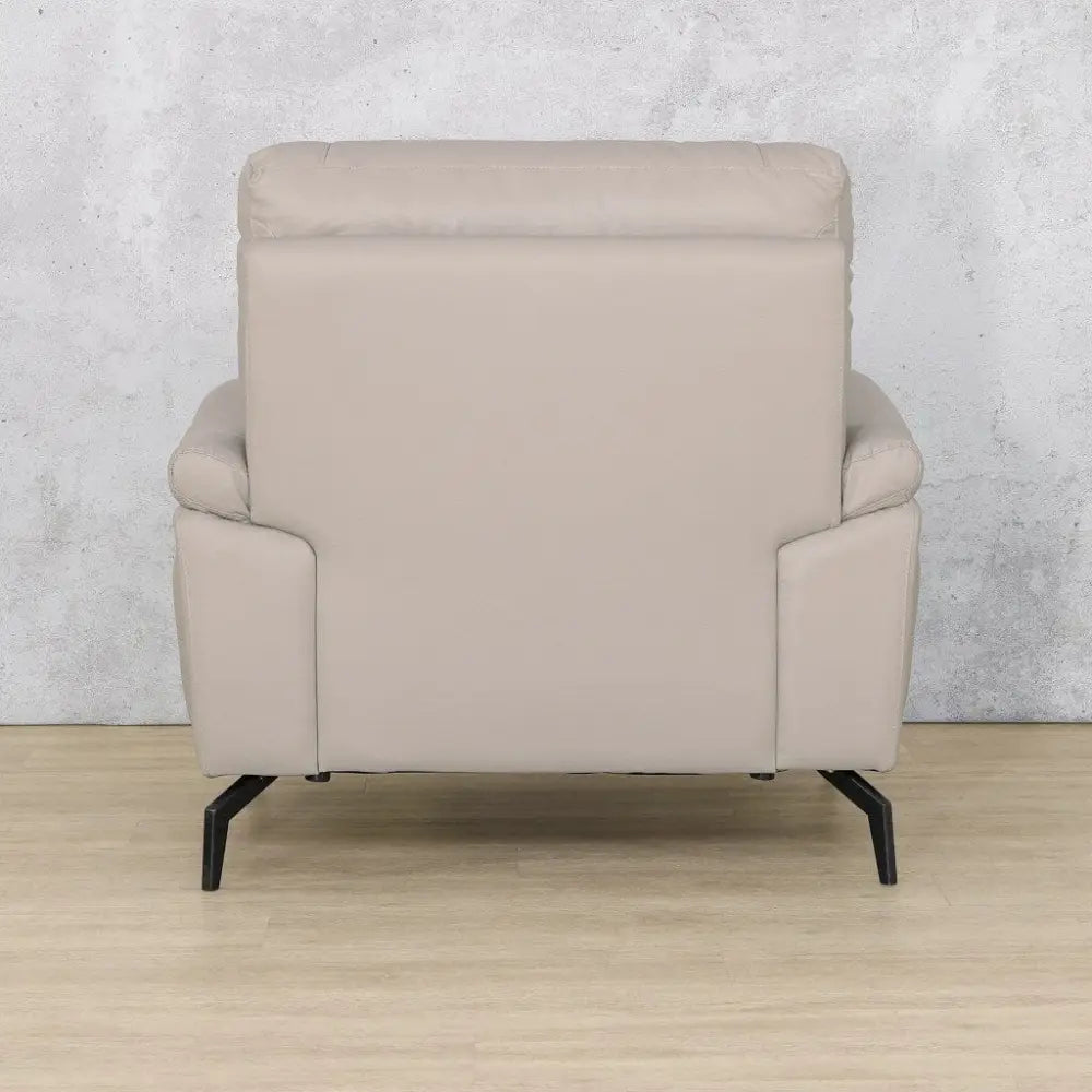 Maddox 1 Seater Leather Sofa - Fabric Corner Suite-grey