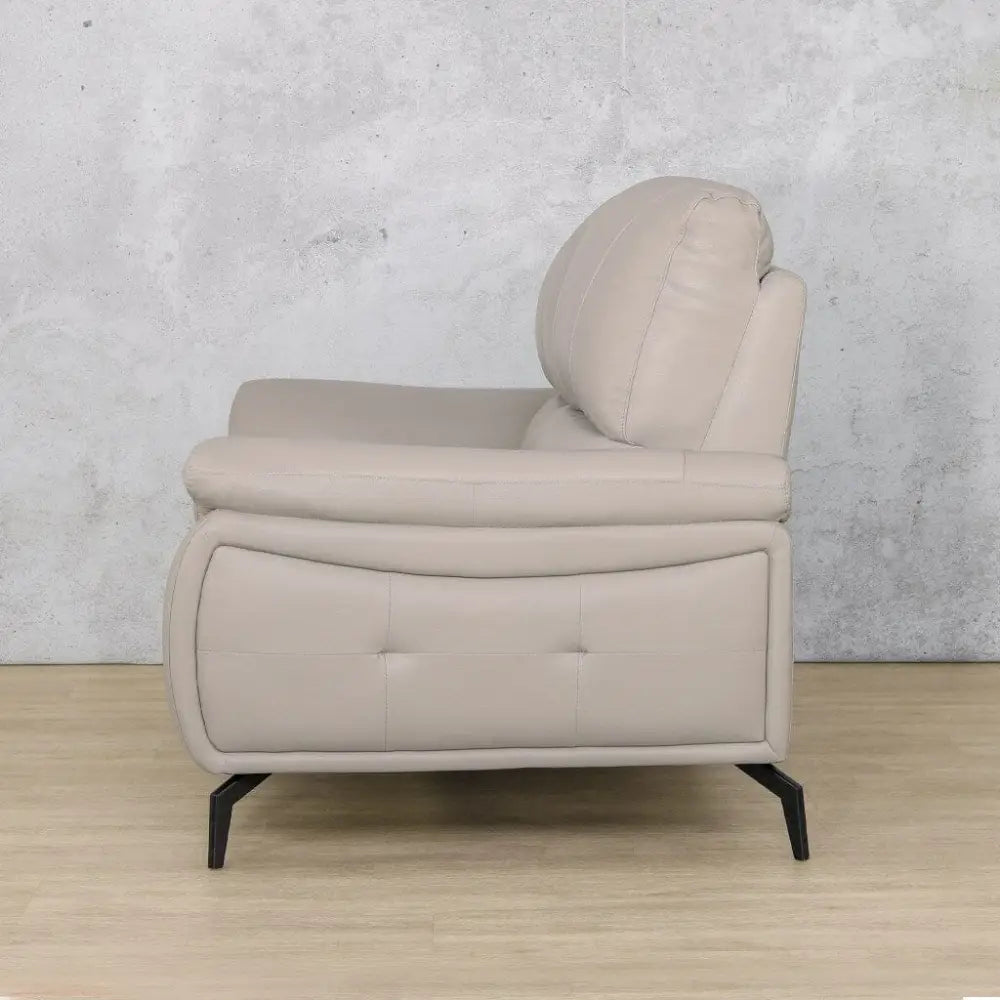 Maddox 2 Leather Sofa - Fabric Corner Suite-grey