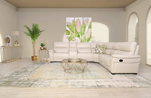 Manhattan Leather Corner Sofa - Available on Special Order Plan Only Leather Sectional Leather Gallery Beige 