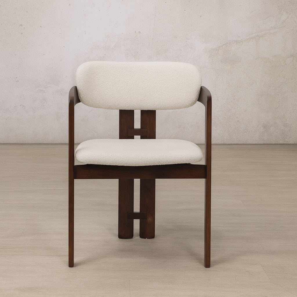 Marlon Dining Chair - Walnut | Leather Gallery 