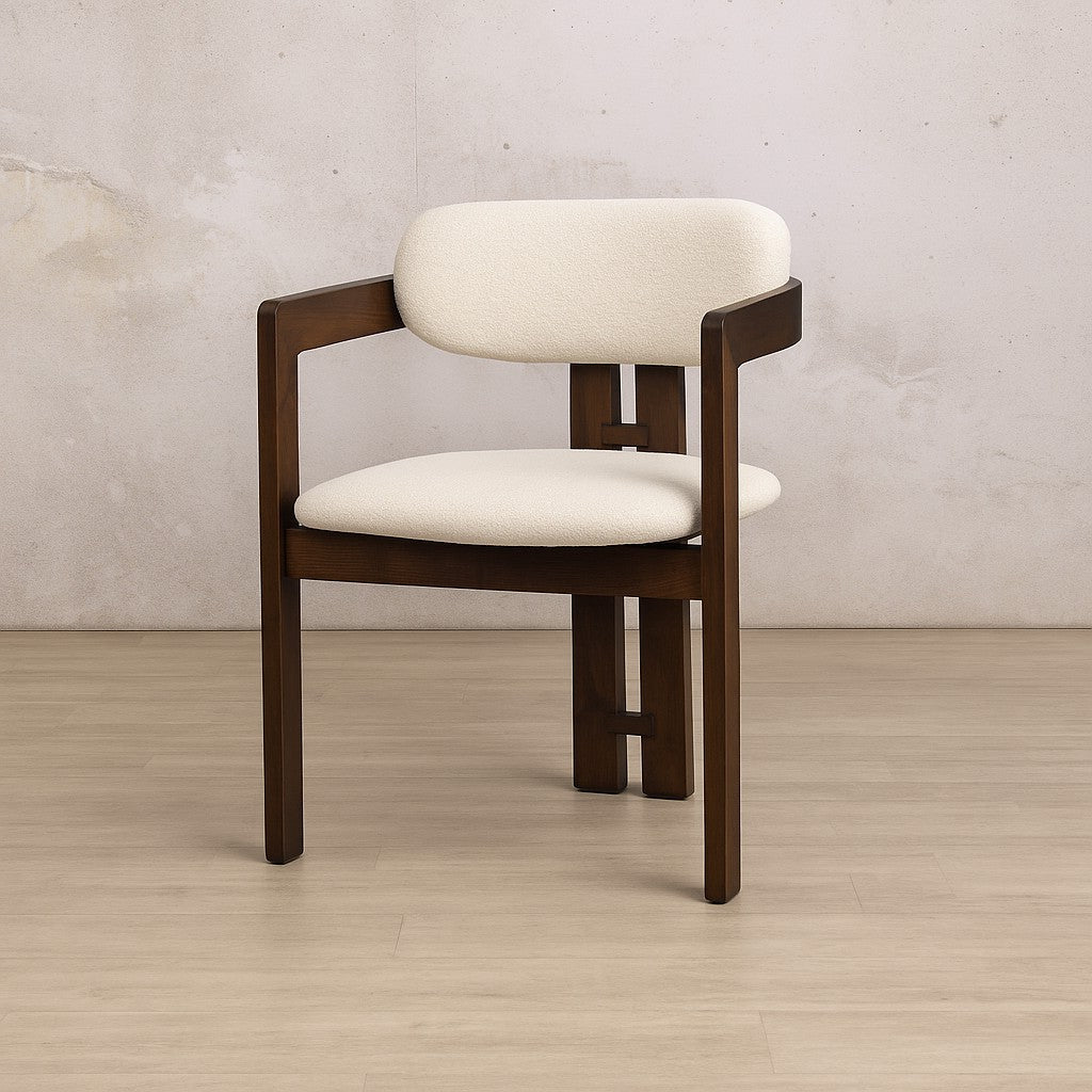 Marlon Dining Chair - Walnut | Leather Gallery 