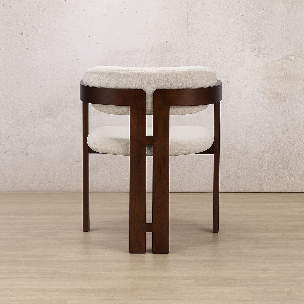 Marlon Dining Chair - Walnut | Leather Gallery 