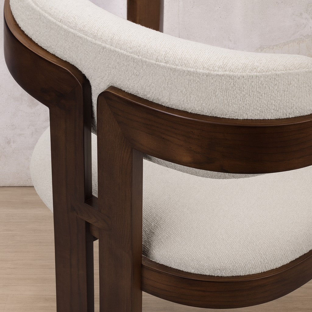 Marlon Dining Chair - Walnut | Leather Gallery 