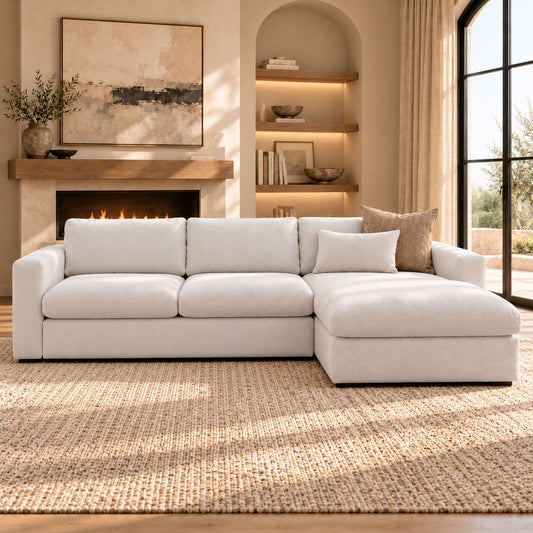 Marlow L Shape Fabric Couch - RHF