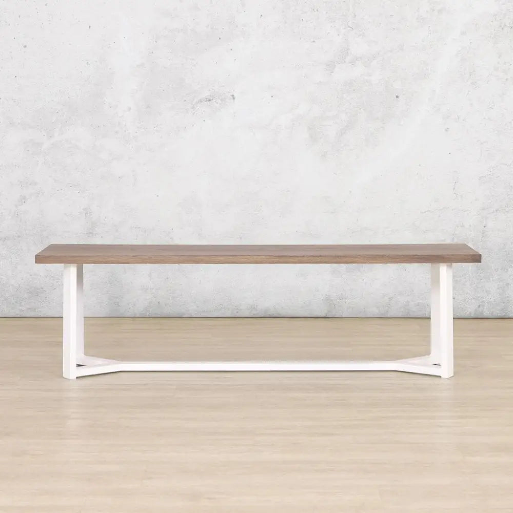 McKinely Dining Set - White - Antique-Dark-Oak & White - Dining Table