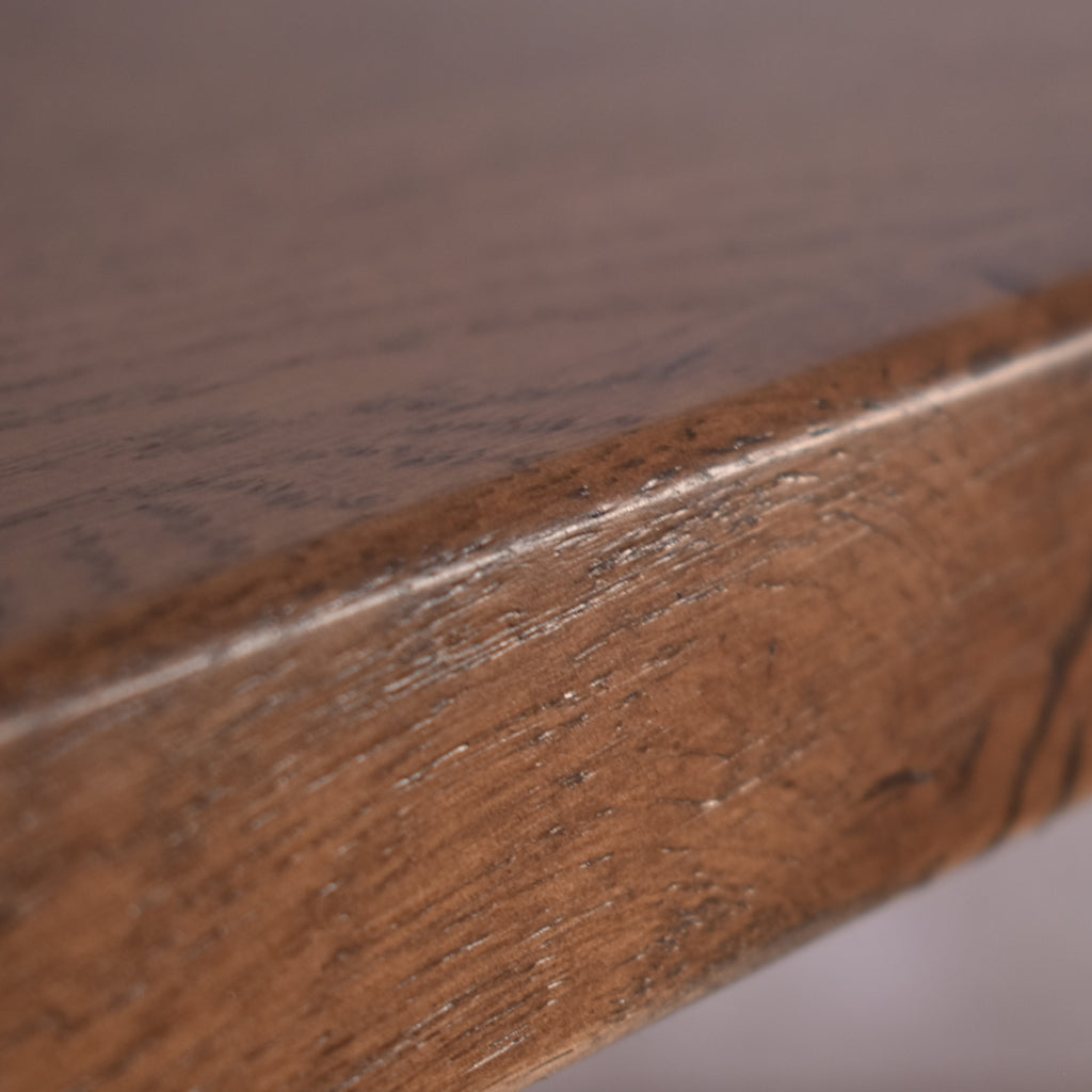 McKinely Dining Table 1800 Dining Table Leather Gallery-antique-dark-oak