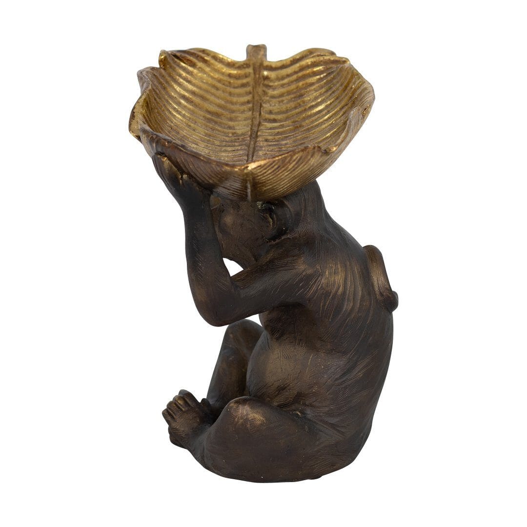 Metallic Monkey with Tray Ornament Ornament Leather Gallery