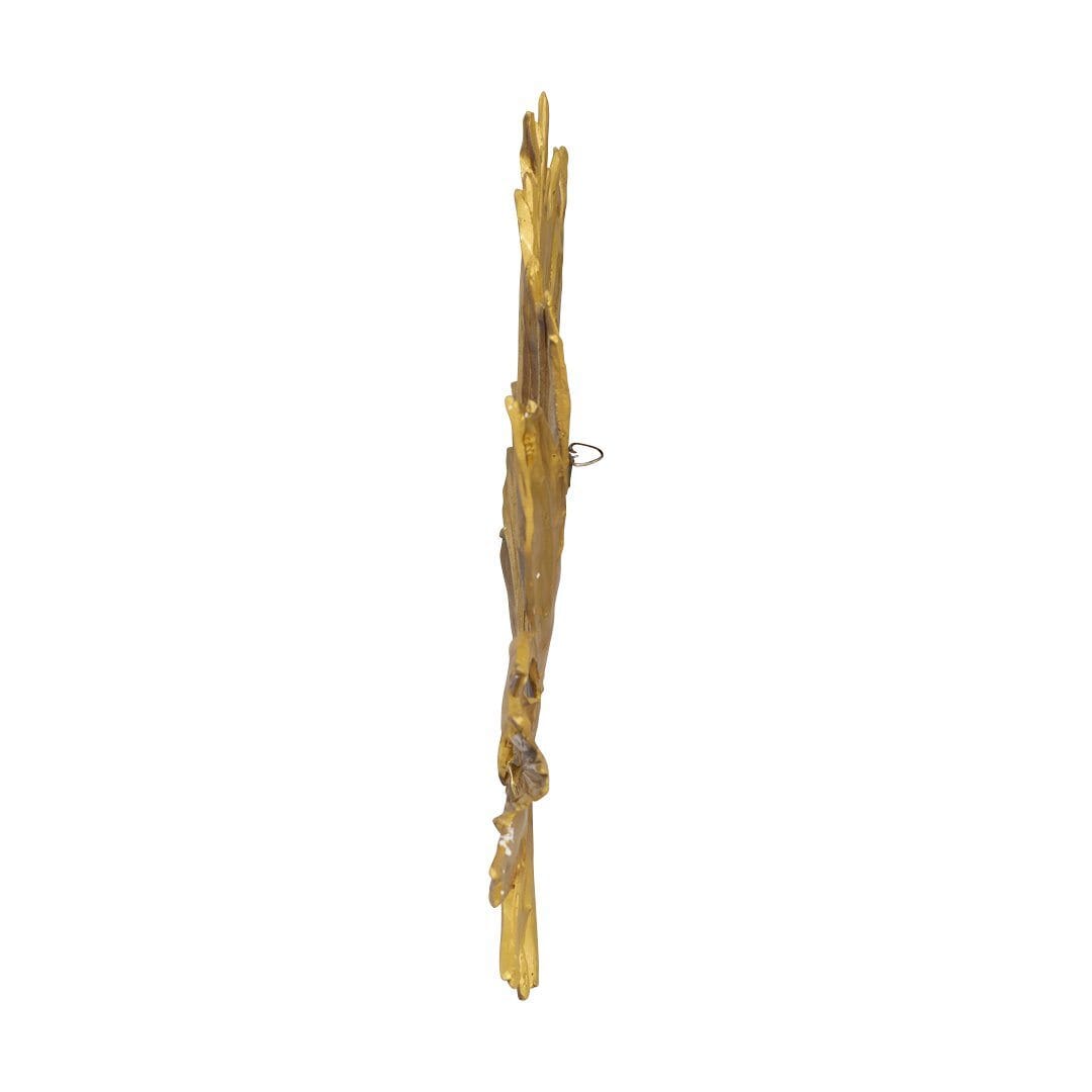 Metallic Palm Wall Décor II Ornament Leather Gallery