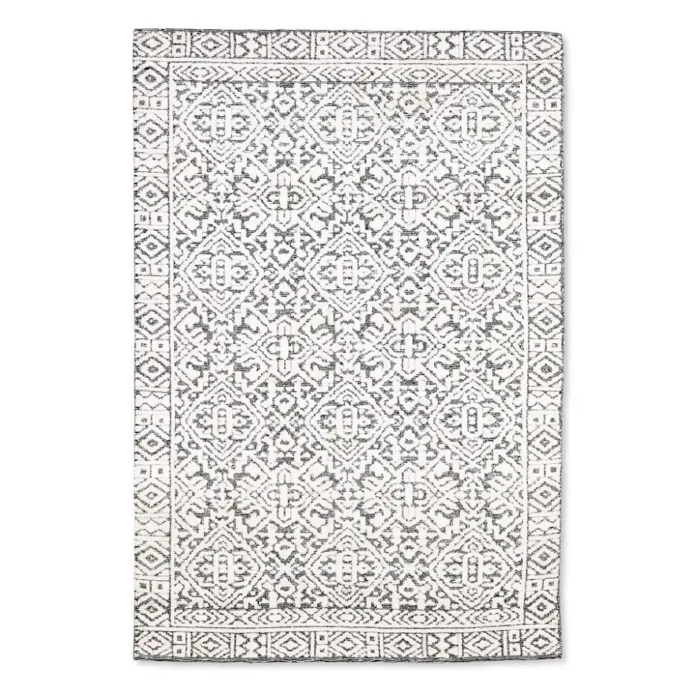 Milton Rug - Black & White - Carpets