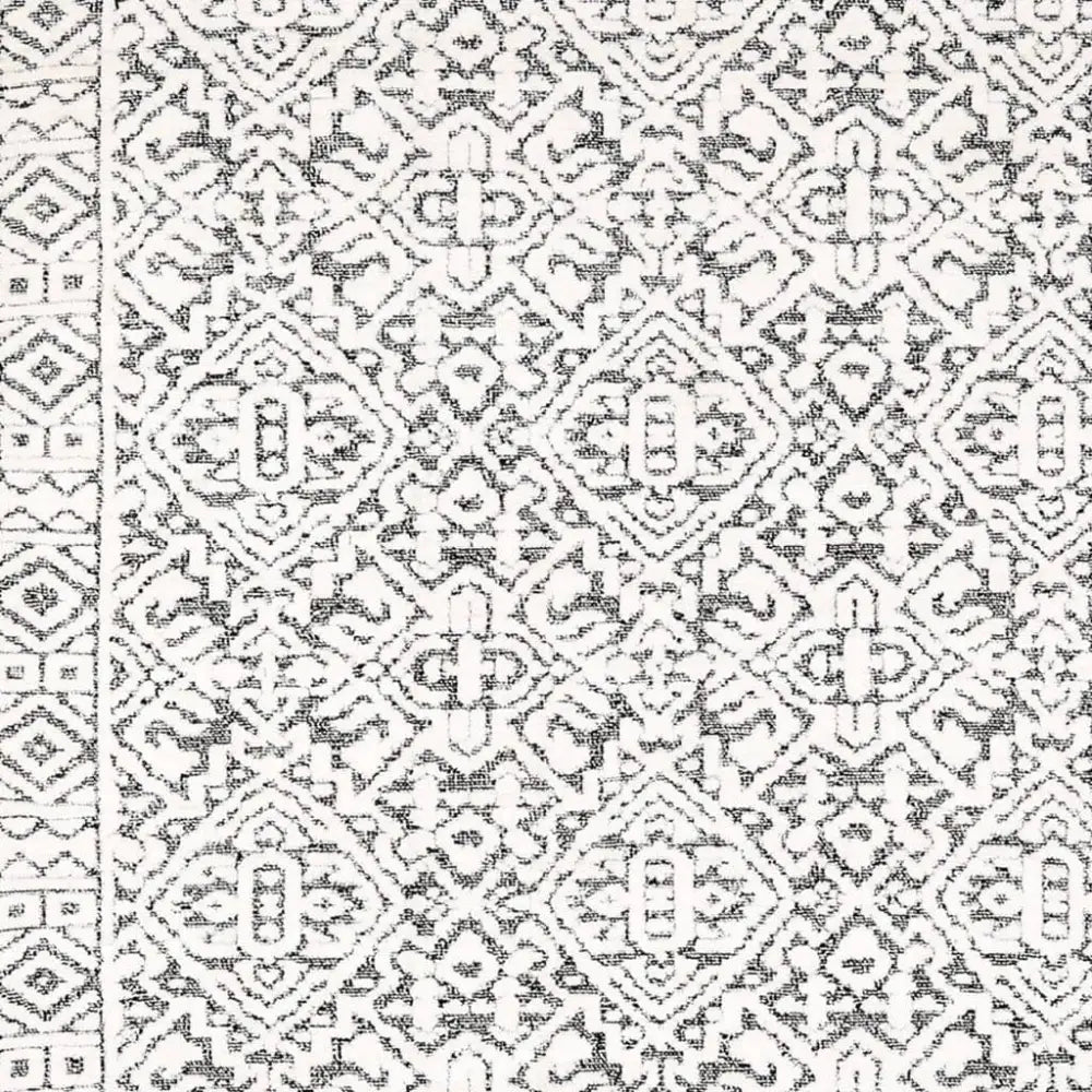 Milton Rug - Black & White - Carpets