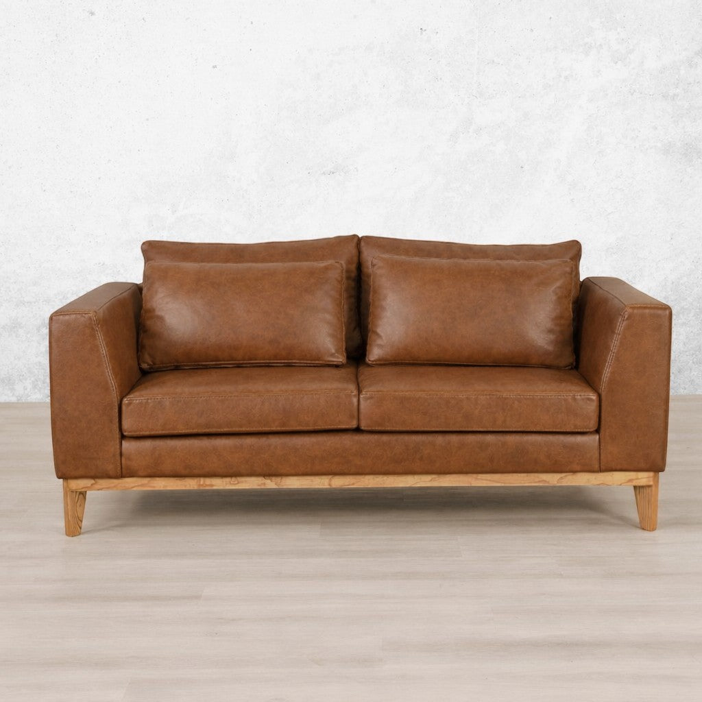 modena-2-seater- Leather Couch czar pecan | Leather Gallery 