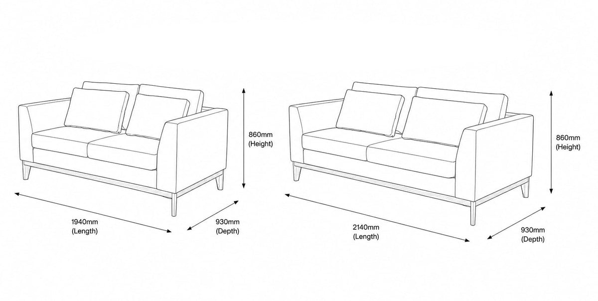 Modena 3+2 Fabric Lounge Suite