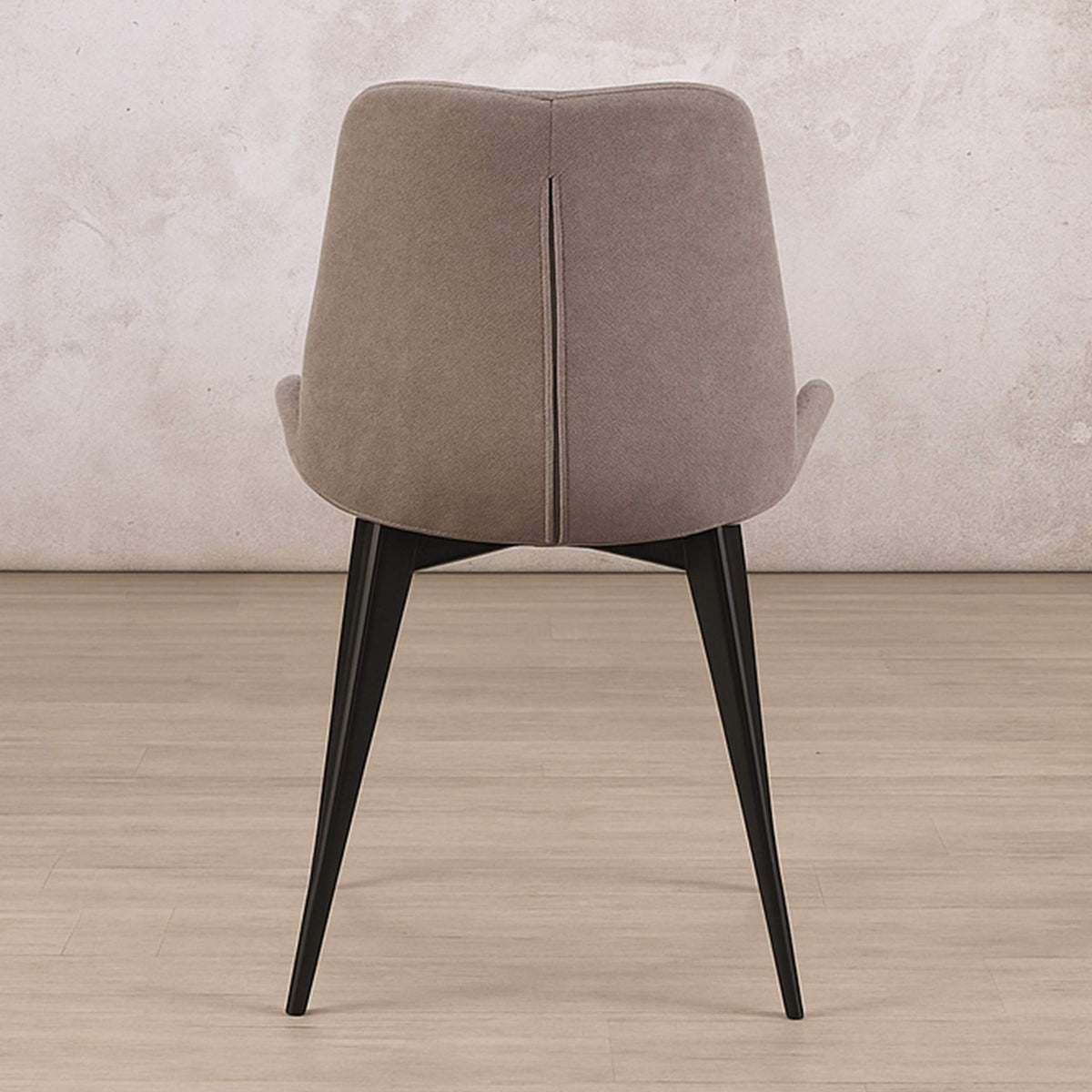 Rear view of Nora Fabric Dining Chair | Leather Gallery Dining Chairs, dining chairs for round table, fabric dining chairs, modern dining chairs south africa
