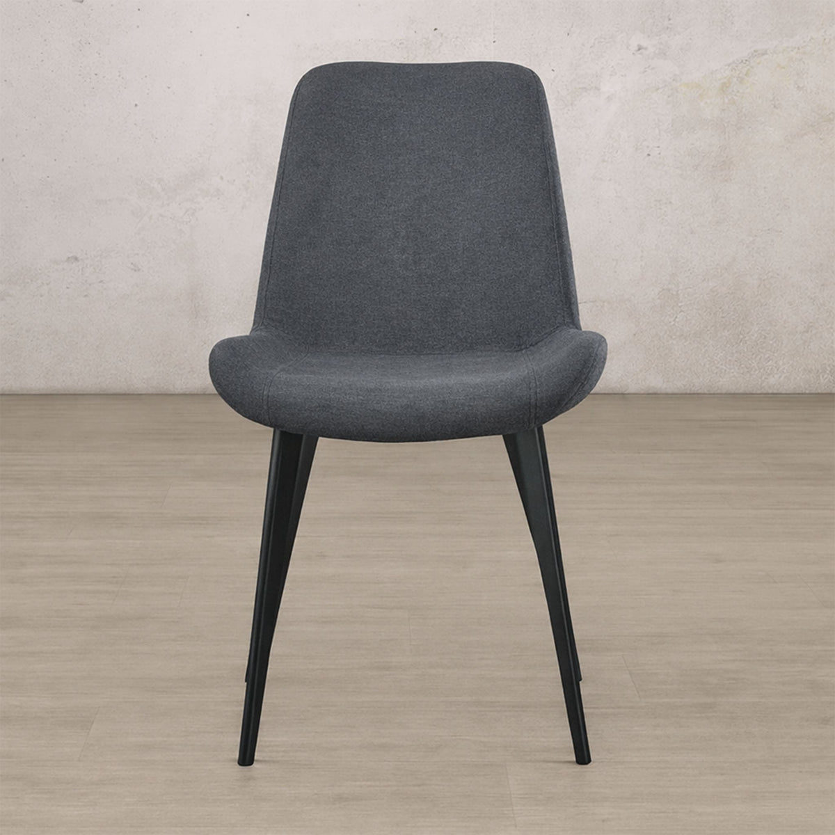 Front View of the Nora Fabric Dining Chair - Storm Grey | dining chairs, dining chairs for sale, grey dining chairs,
