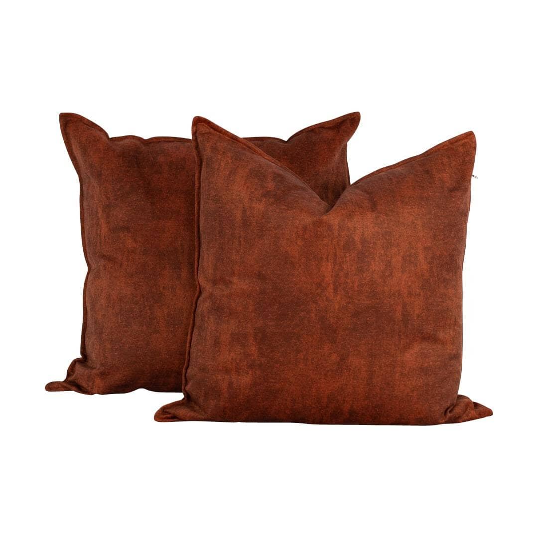 Oriental Rust Cushion Cushion Leather Gallery