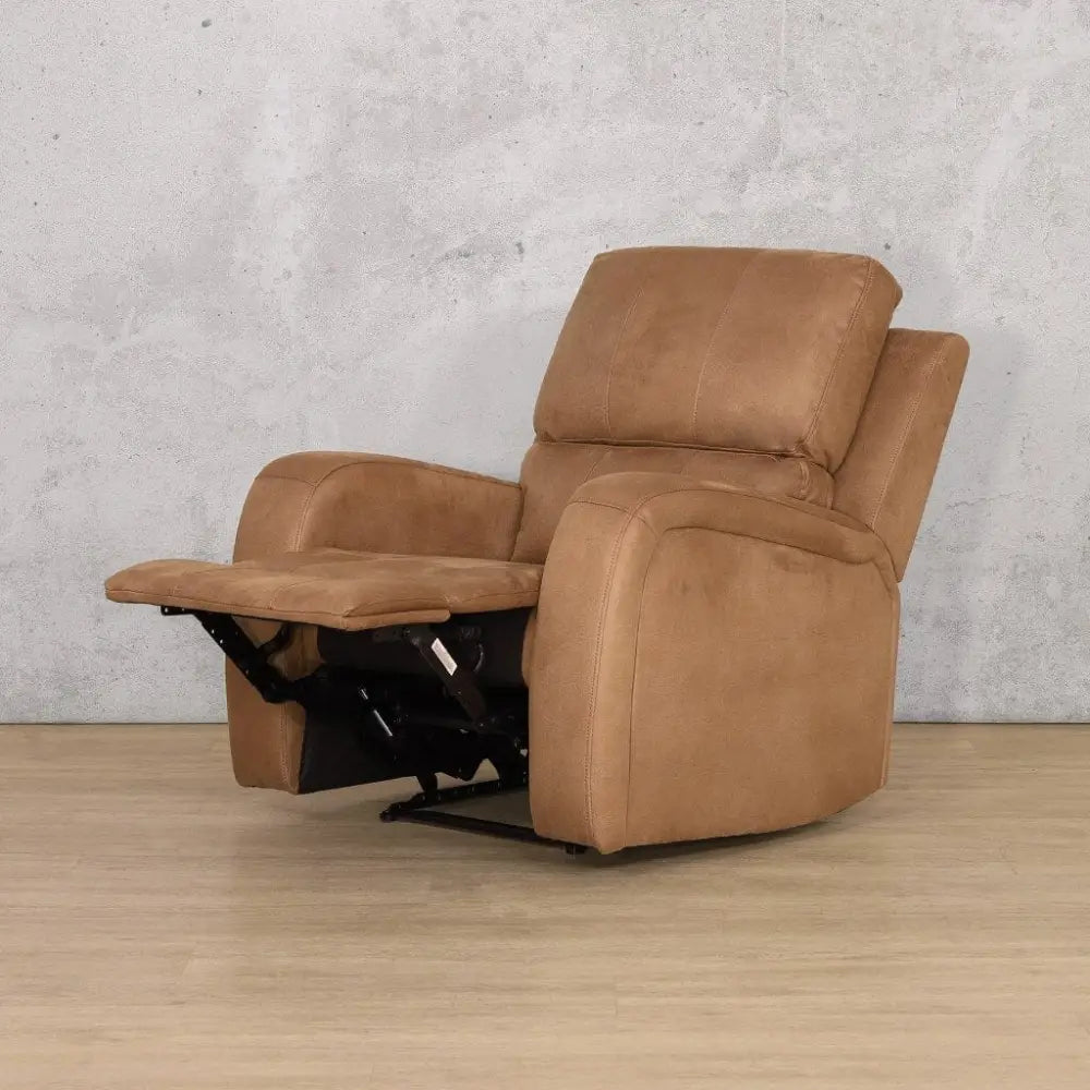 Orlando 1 Seater Fabric Recliner - Desert Sand - Fabric Recliner