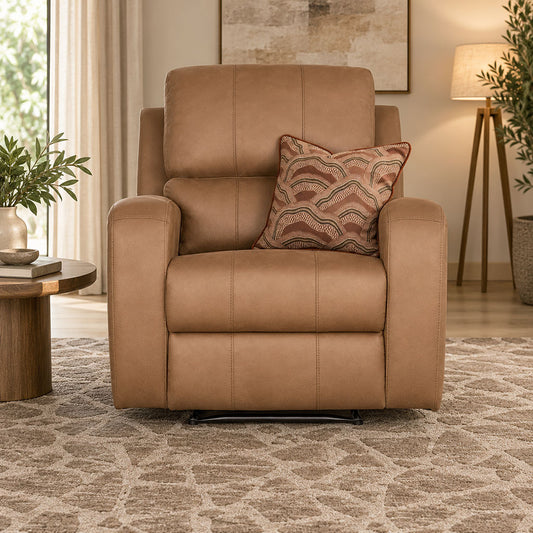 Orlando 3 + 2 + 1 Fabric Recliner Suite - Fabric Recliner | Desert Sand