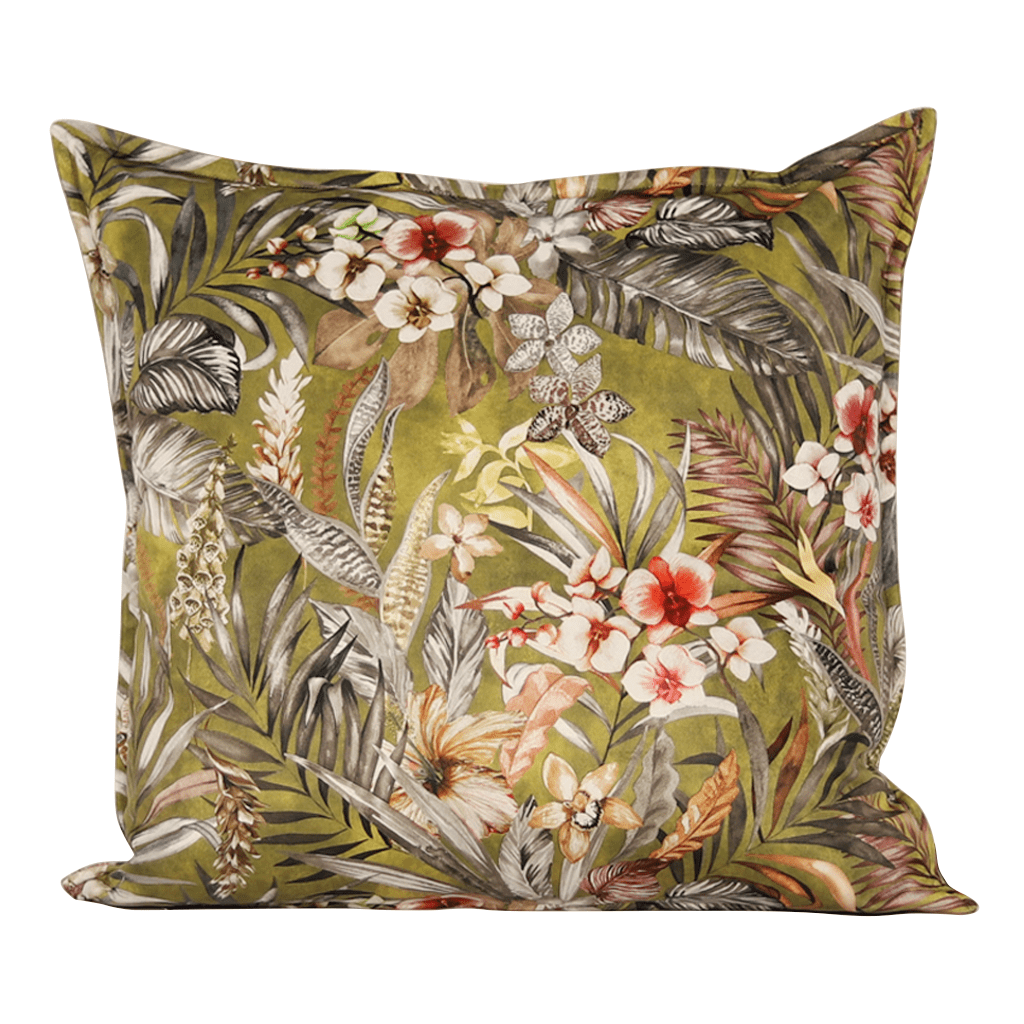 Pia Kiwi Cushion Cushion Leather Gallery Kiwi 60 x 60